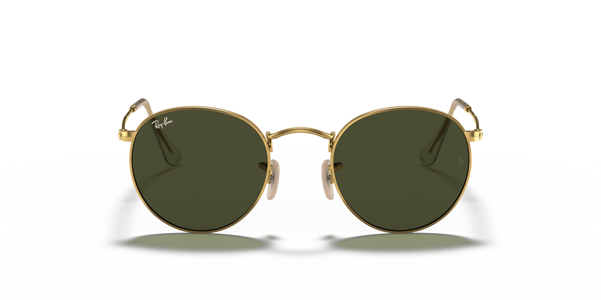 Round RAY-BAN Gold/Green L