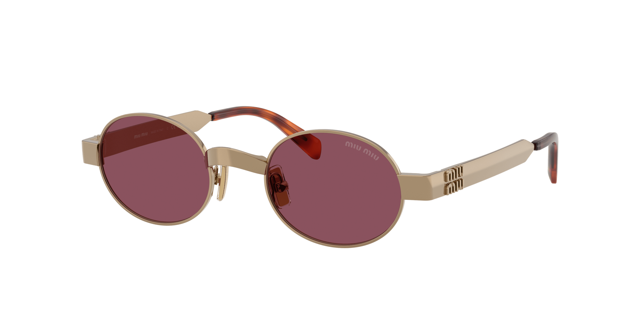 MU B51S MIU MIU Brass/Dark Violet S