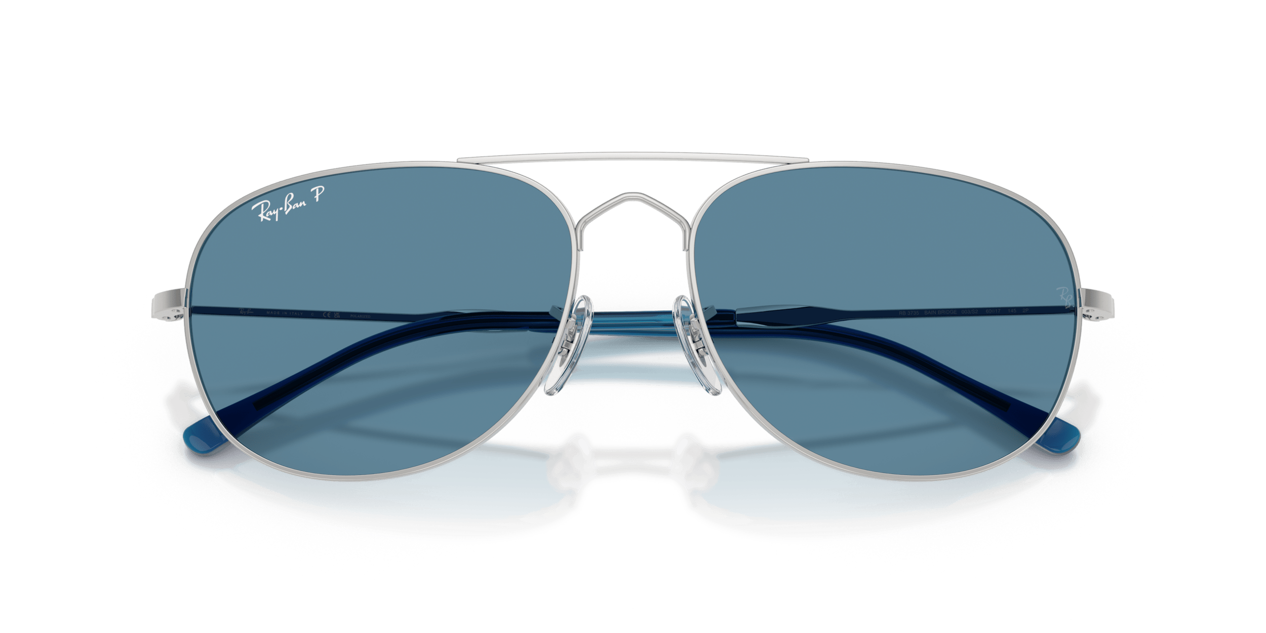 RB3735 RAY-BAN Silver/Blue XL