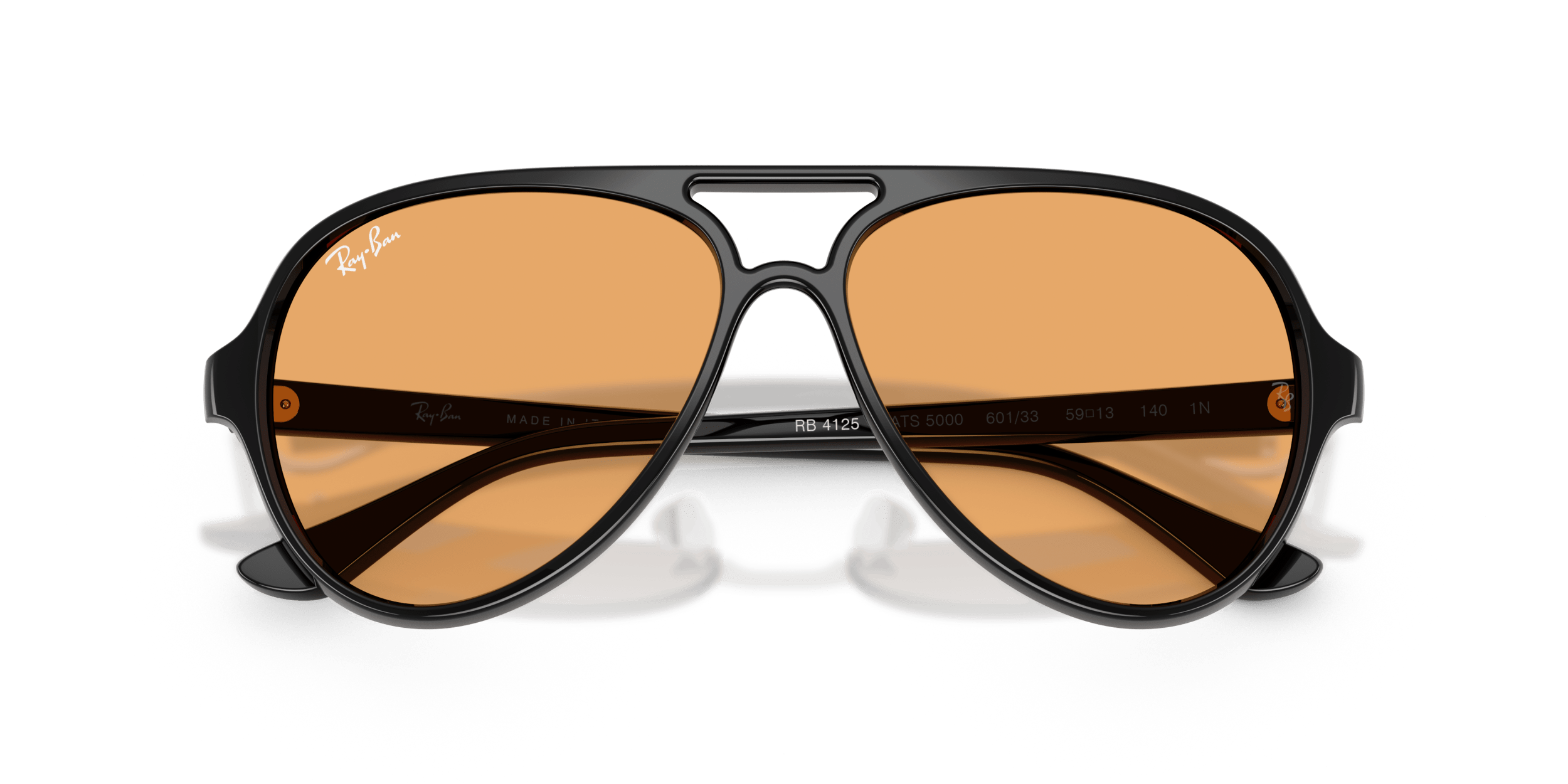 RB4125 Cats 5000 RAY-BAN Black/Orange M