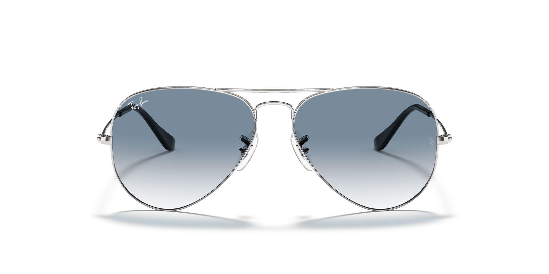RB3025 Silver/Light Blue Gradient XXL
