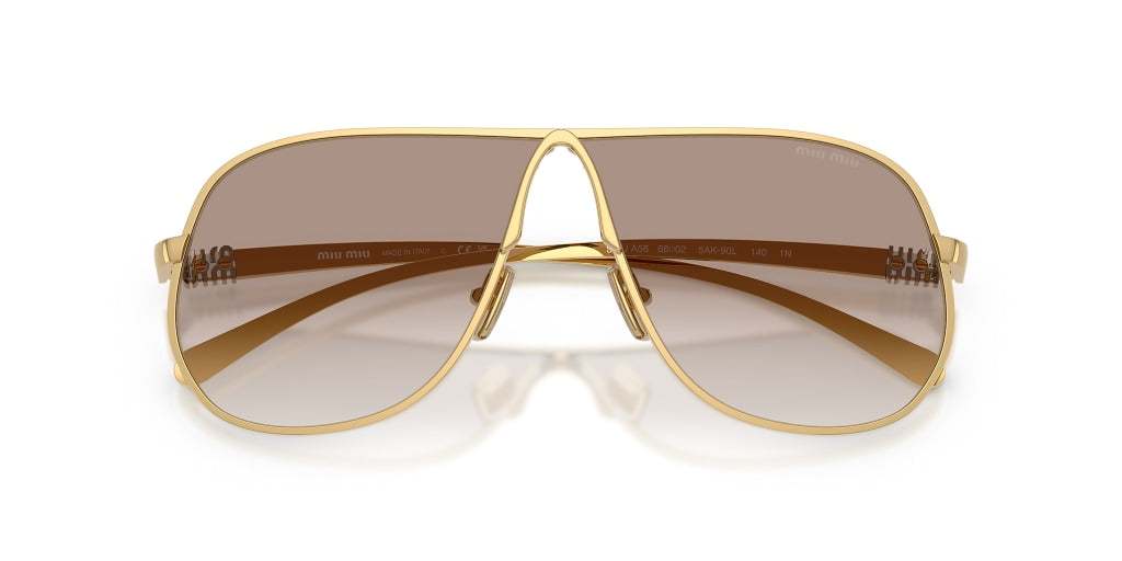 MU A56S Miu Miu Gold/ Clear Gradient Brown L