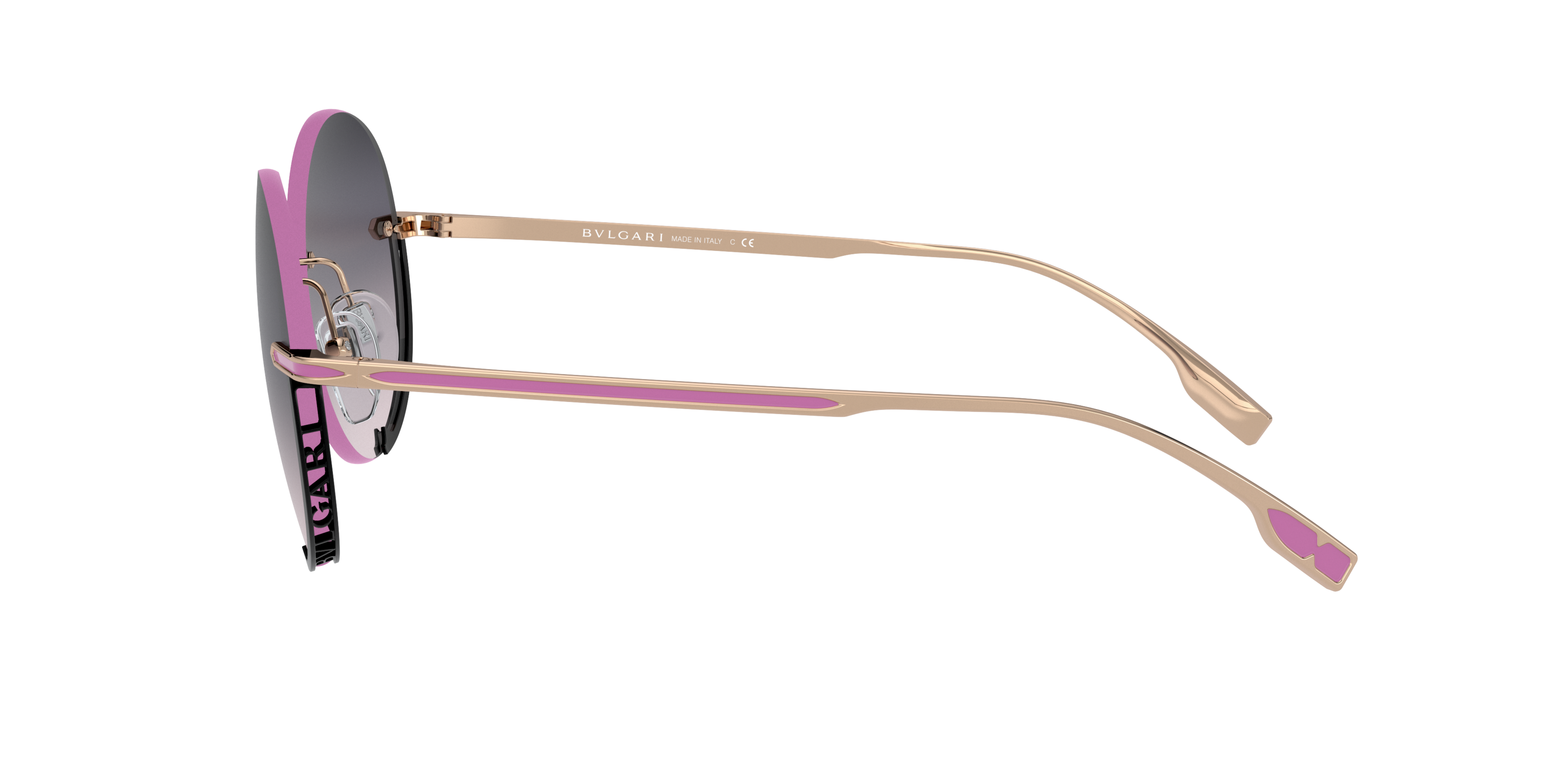 BV6153 BVLGARI Pink On Violet Mirror Silver