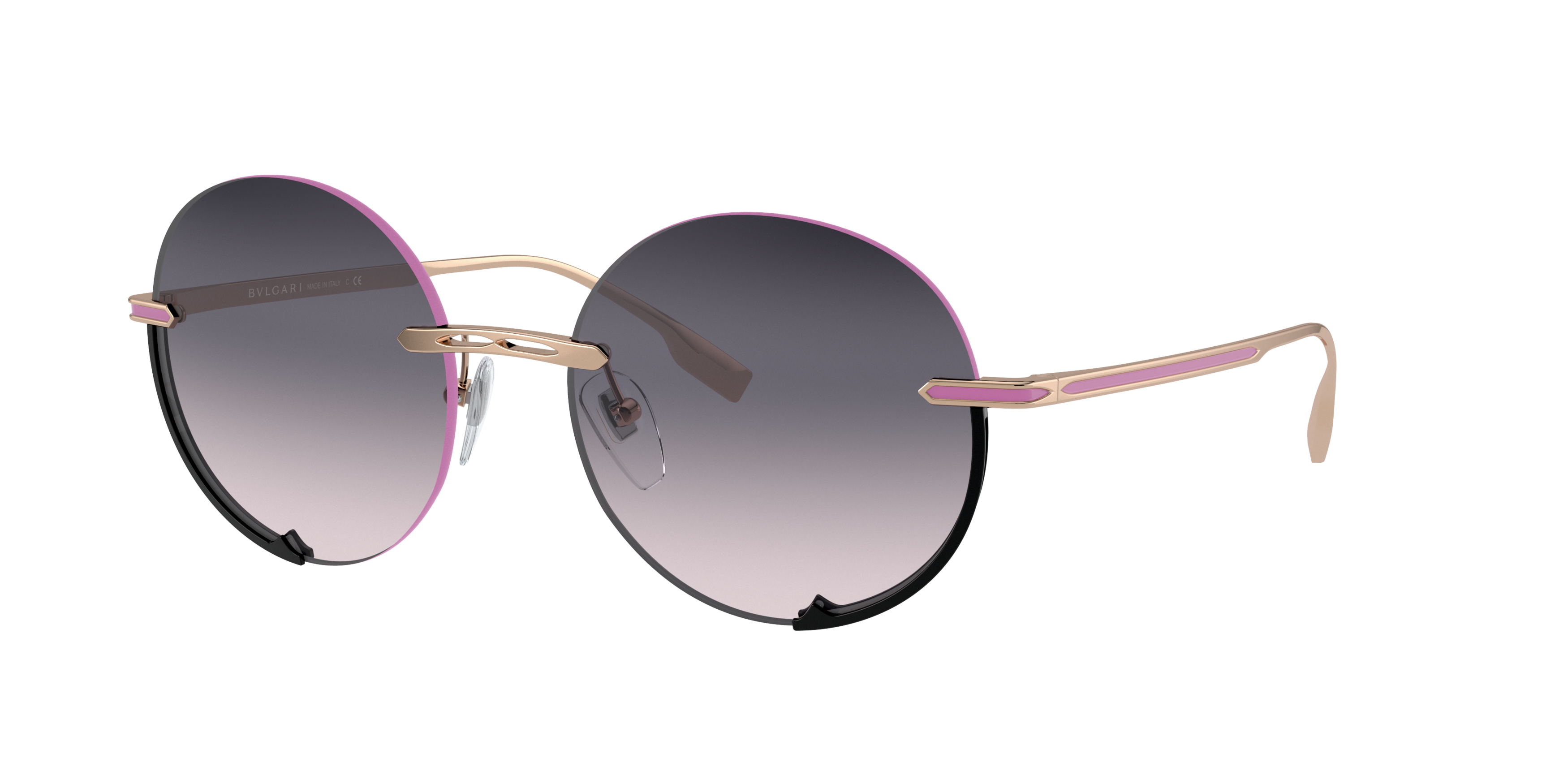 BV6153 BVLGARI Pink On Violet Mirror Silver