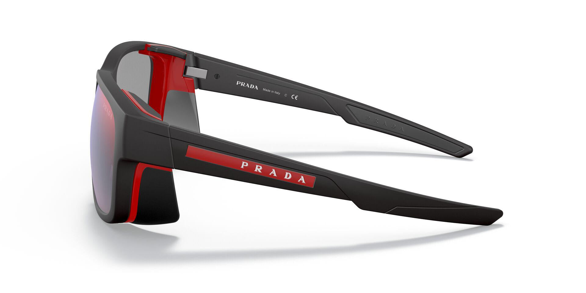 PS 07WS Black/Dark Grey Mirror Blue/Red XXL