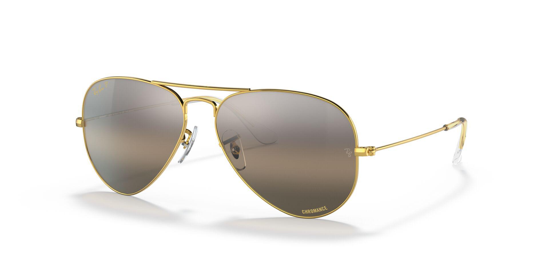 RB3025 Gold/Silver/Grey/Polarized XL