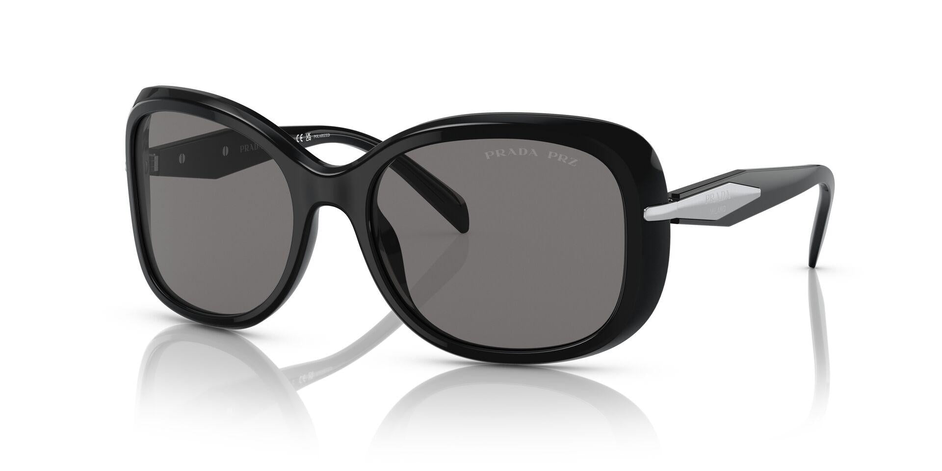 PR 04ZS Black/Polar Dark Grey/Polarized L