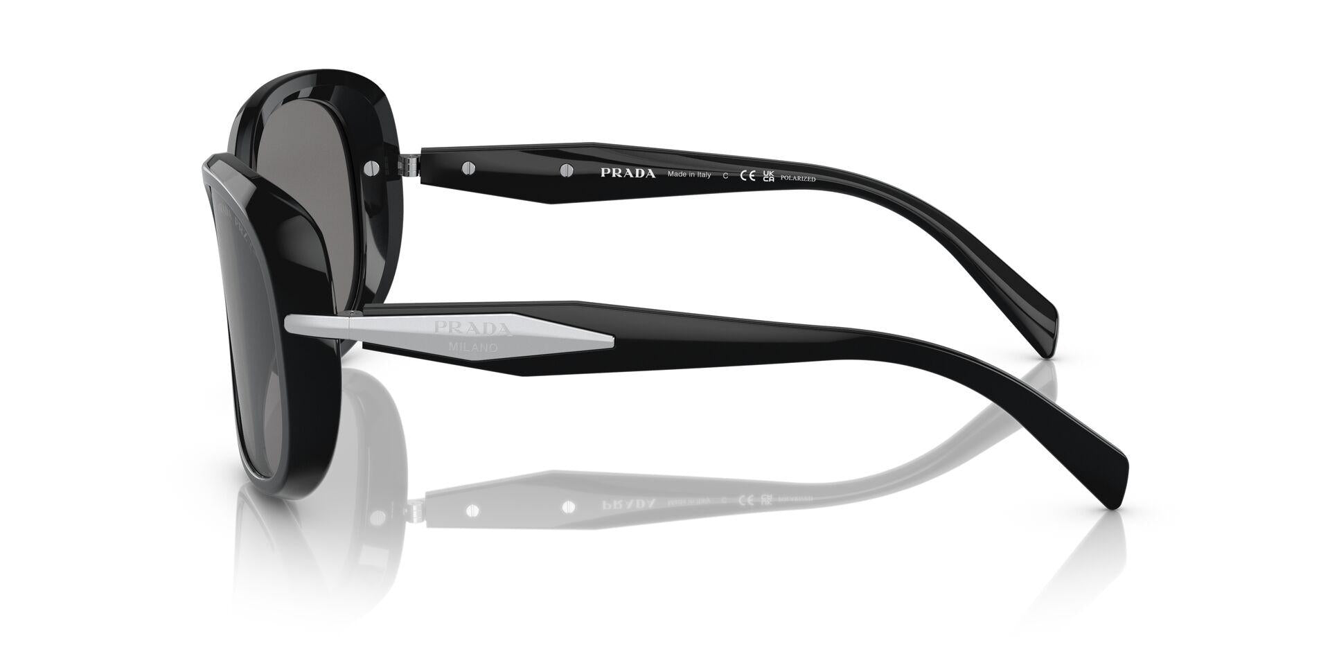 PR 04ZS Black/Polar Dark Grey/Polarized L