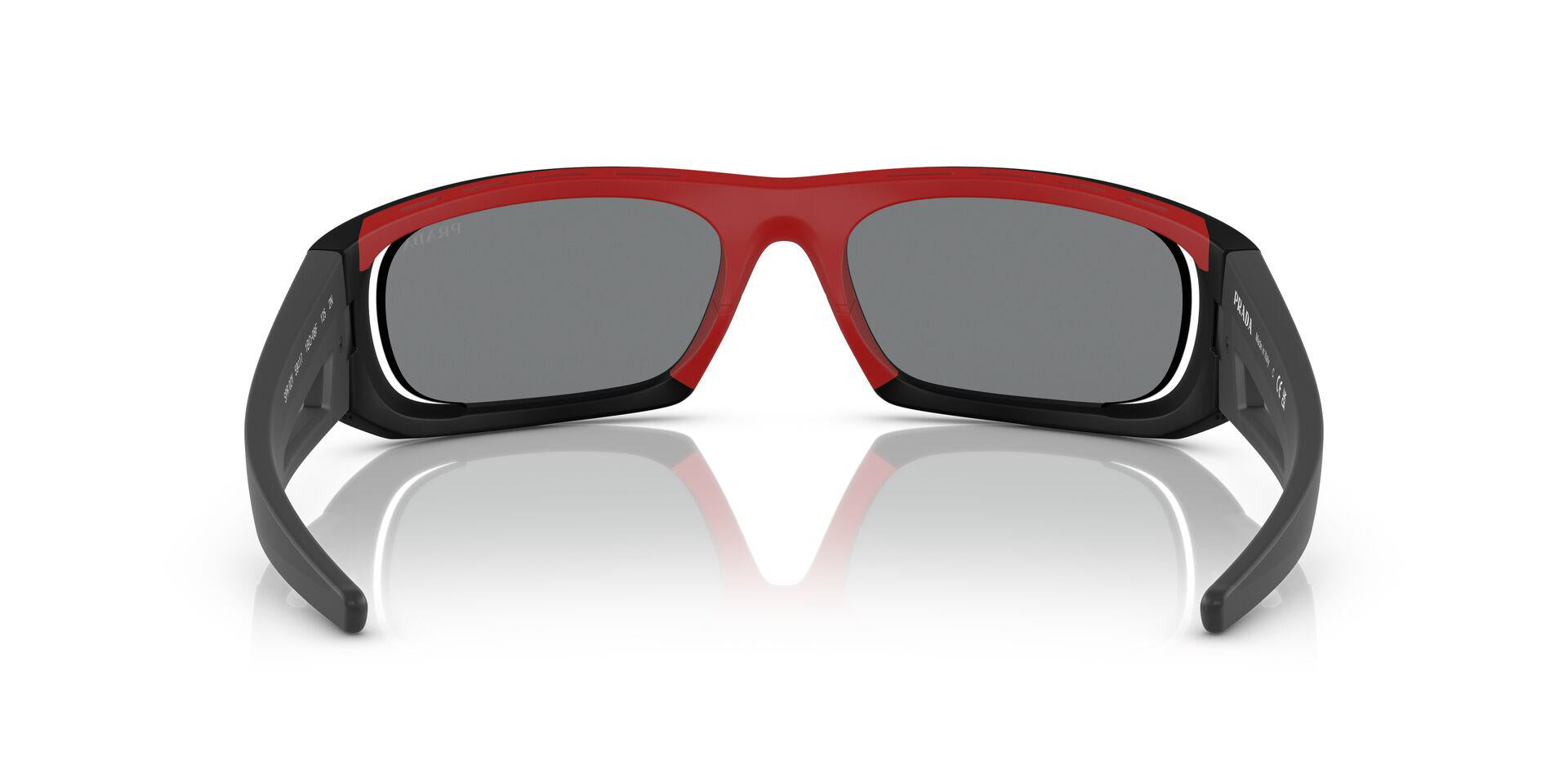 PS 02YS Black/Dark Grey Mirror Blue/Red L