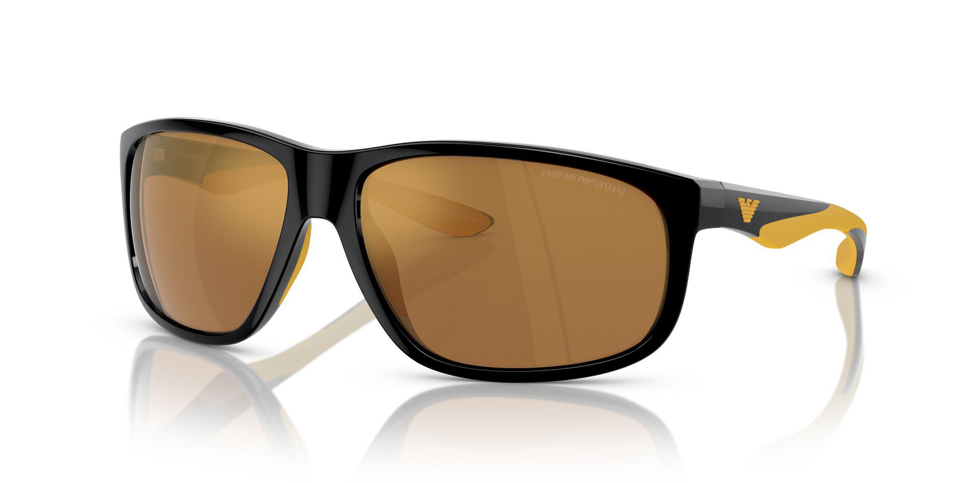 EA4199U Black/Brown Mirror Gold XXL