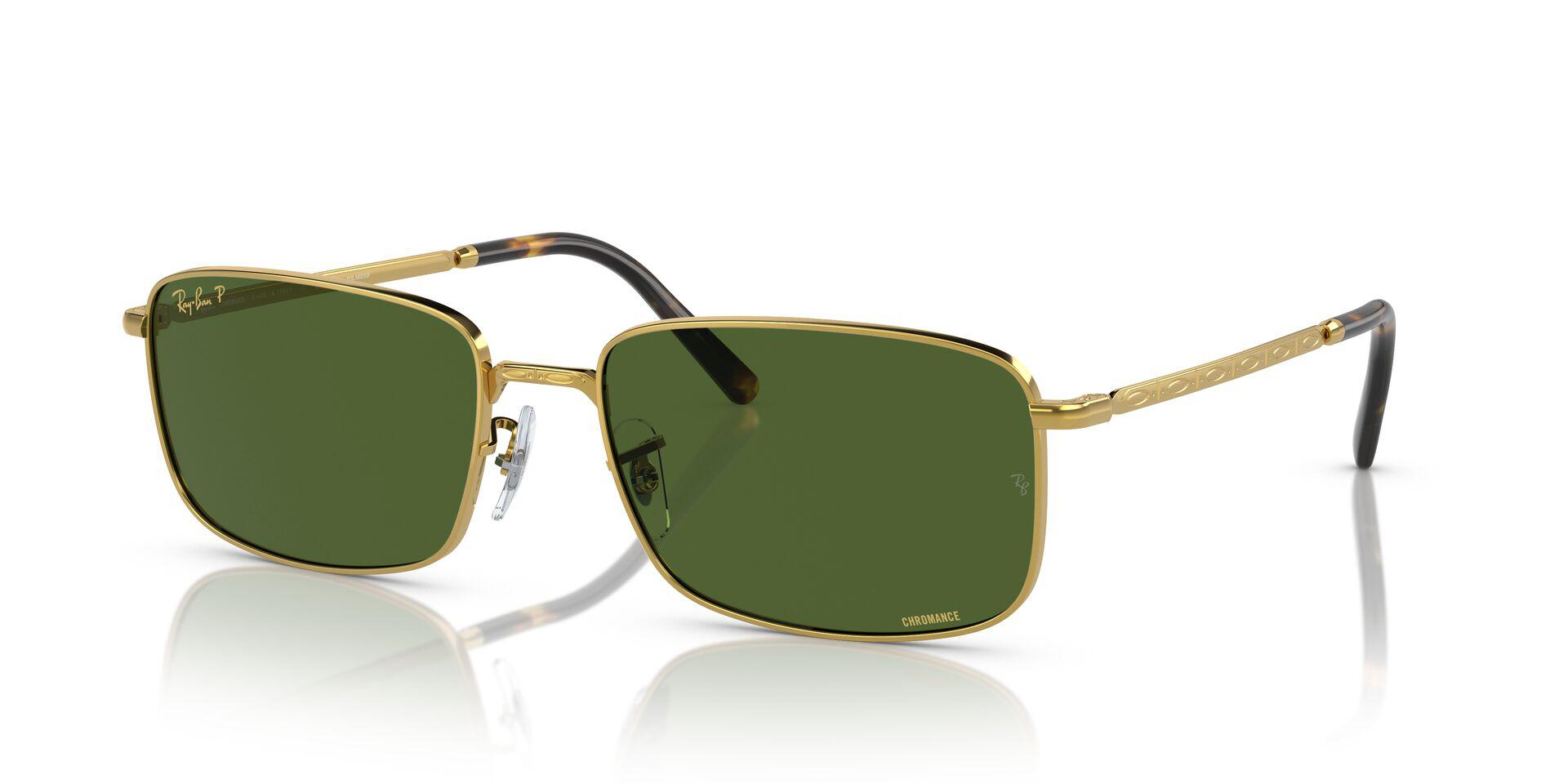 RB3717 Gold/Dark Green/Polarized XL