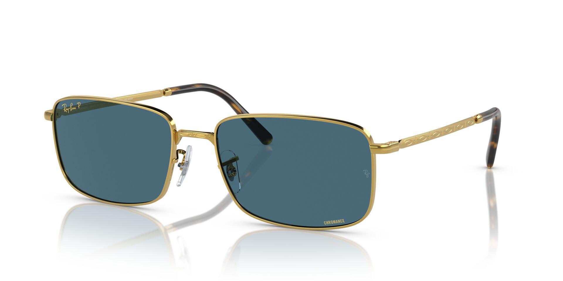 RB3717 Gold/Blue/Polarized XL