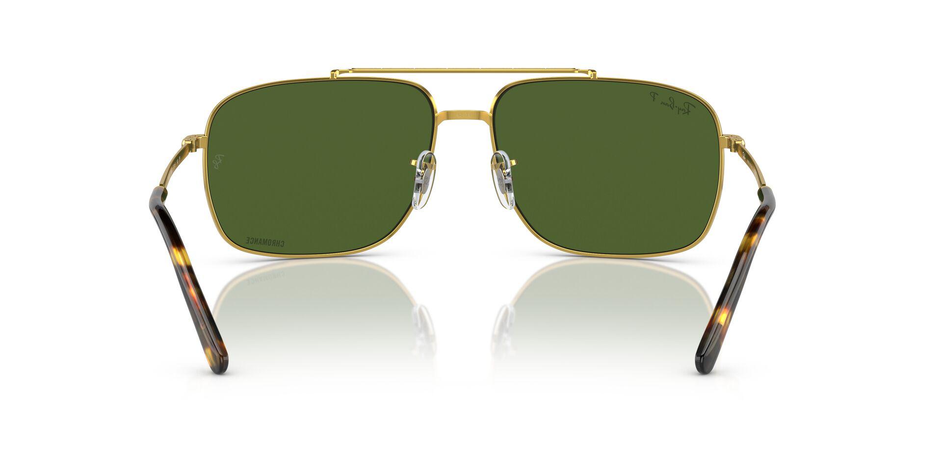 RB3796 Gold/Dark Green/Polarized L