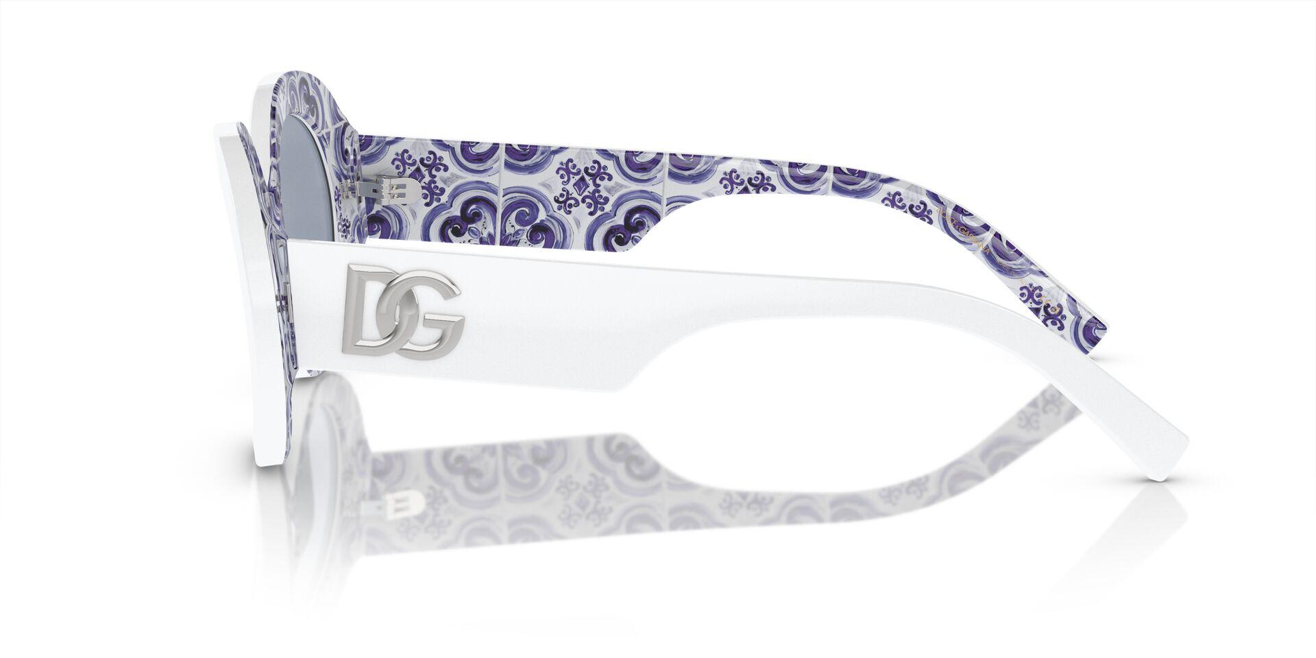 DG4448 White/Light Blue Mirror Silver S
