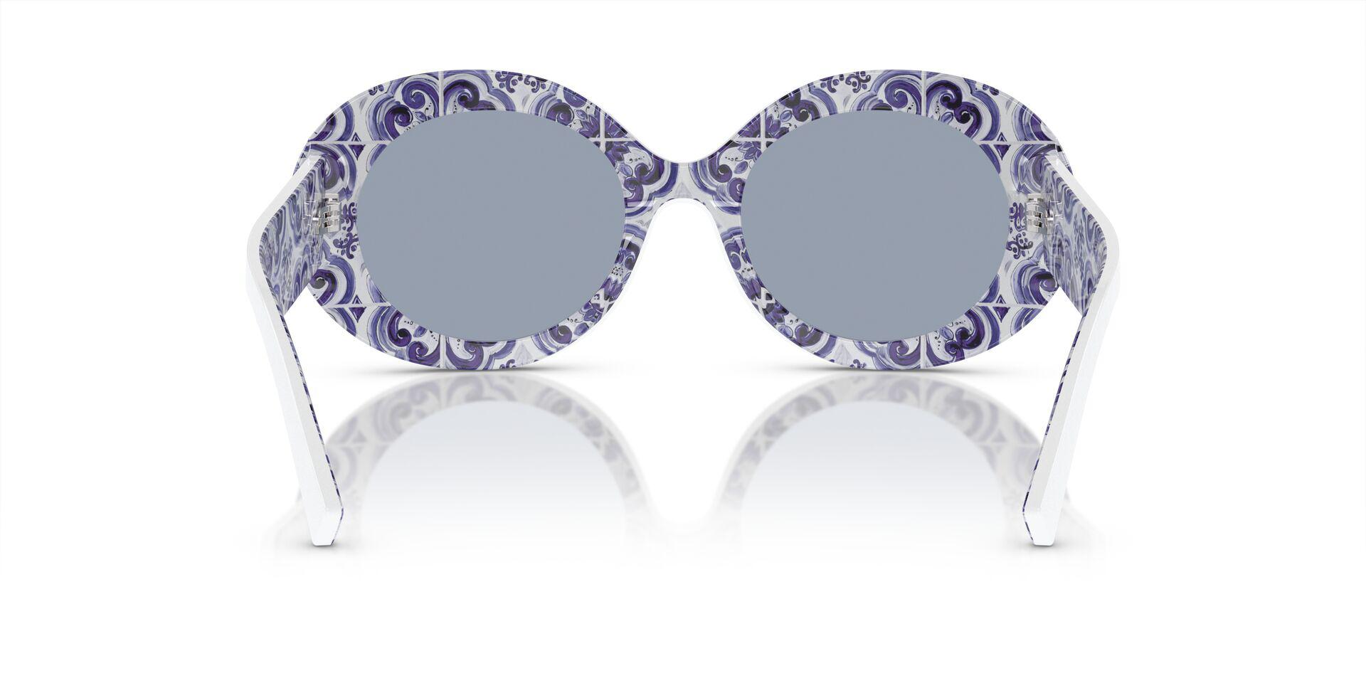 DG4448 White/Light Blue Mirror Silver S