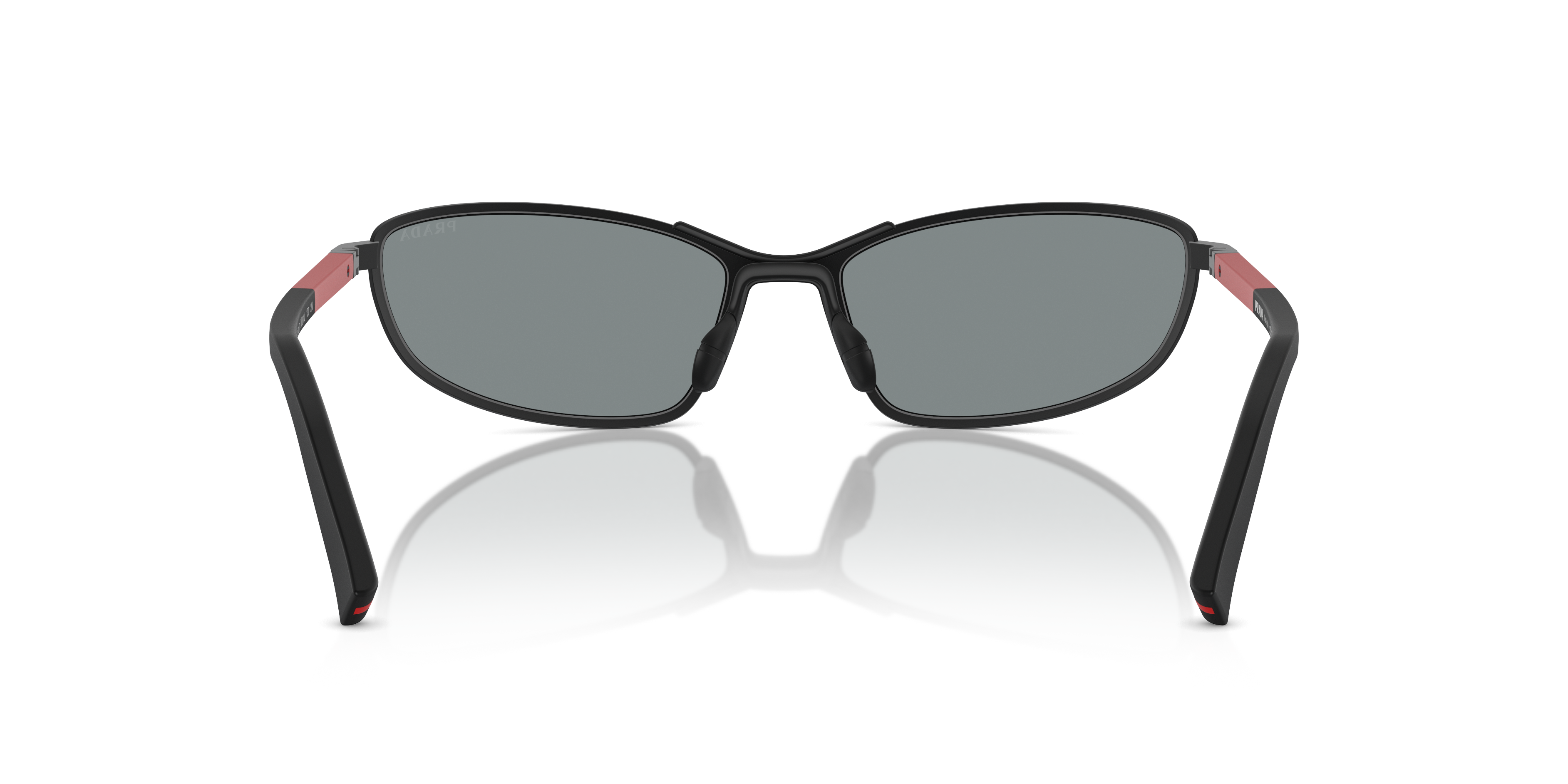 PS 55ZS Prada Linea Rossa Black/Dark Blue Mirror Violet L