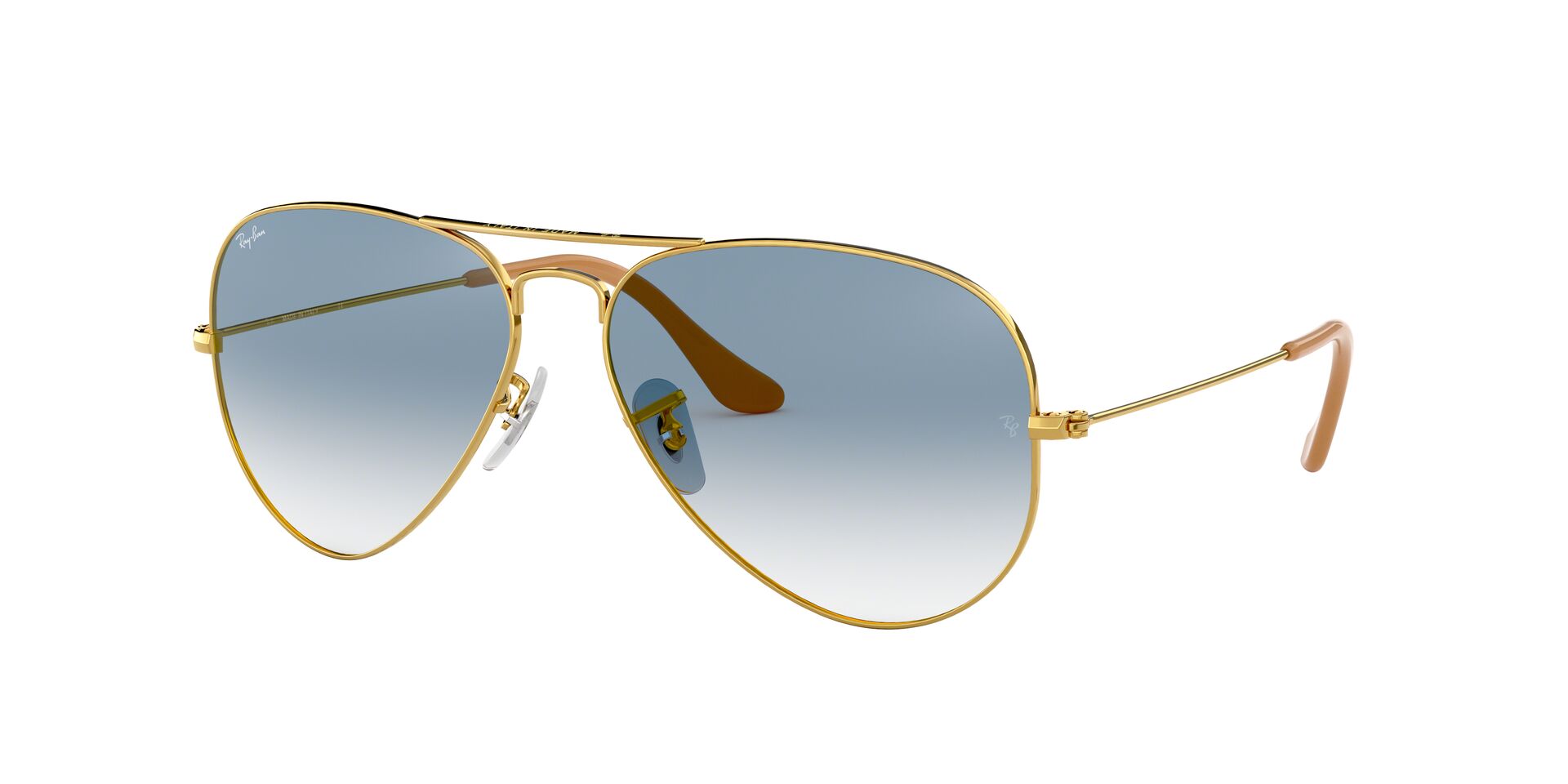RB3025 Gold/Light Blue Gradient S
