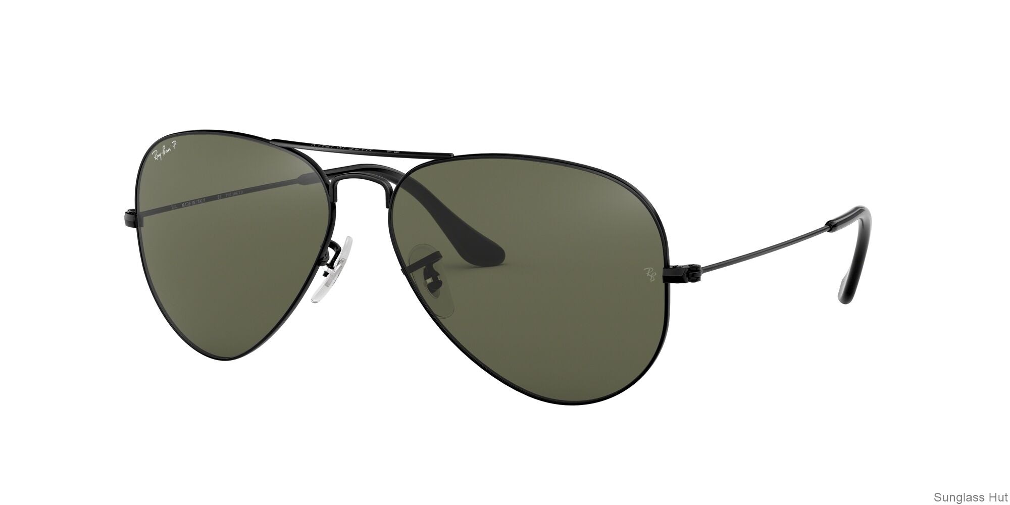 RB3025 Black/Polarized Green Classic G-15/Polarized STD