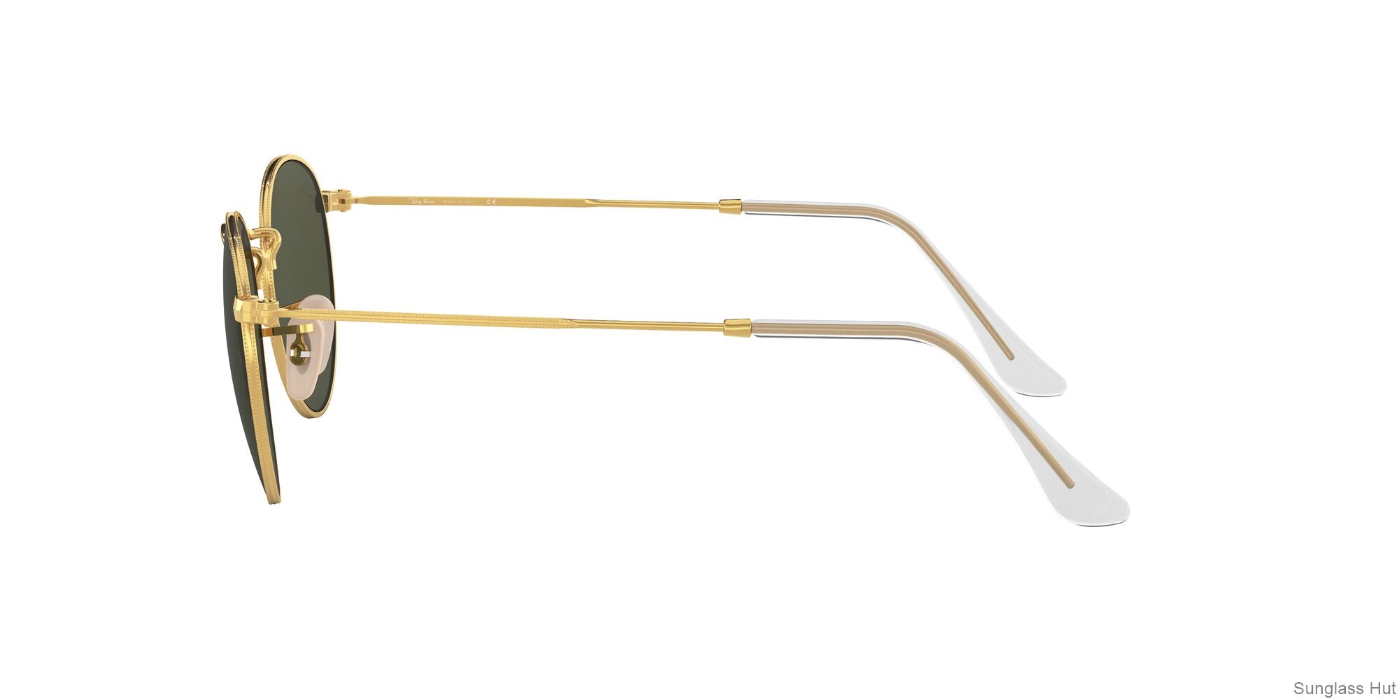RB3447 Ray-Ban Round Metal Gold/Dark Green S