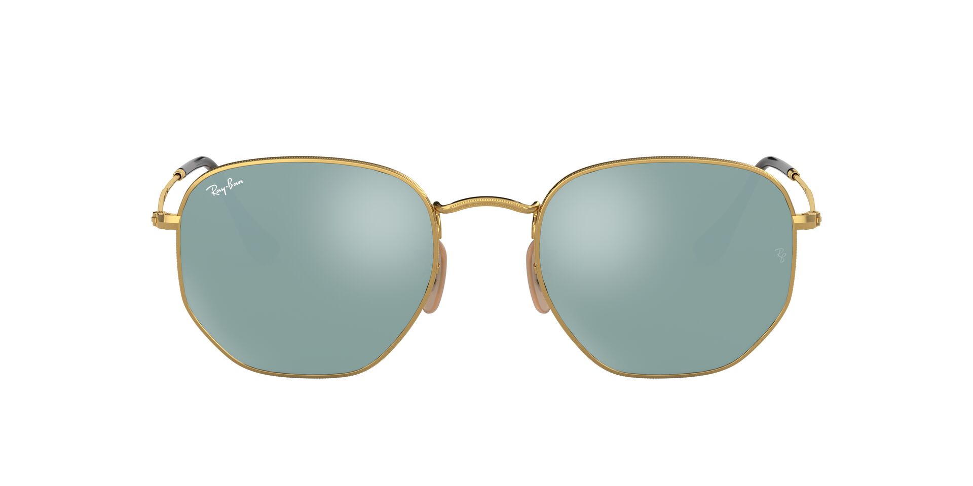 RB3548N Hexagonal Flat Lenses Gold/Silver XL