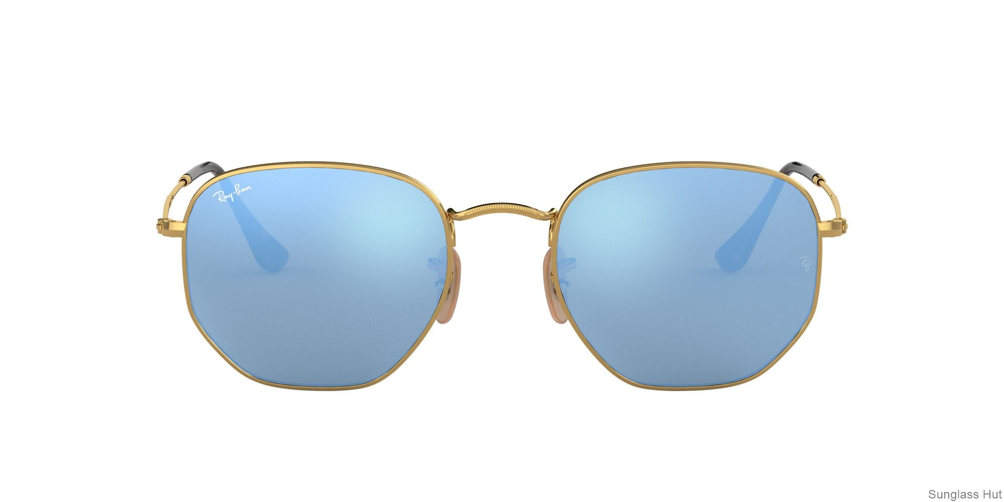 RB3548N Gold/Light Blue Gradient Flash STD