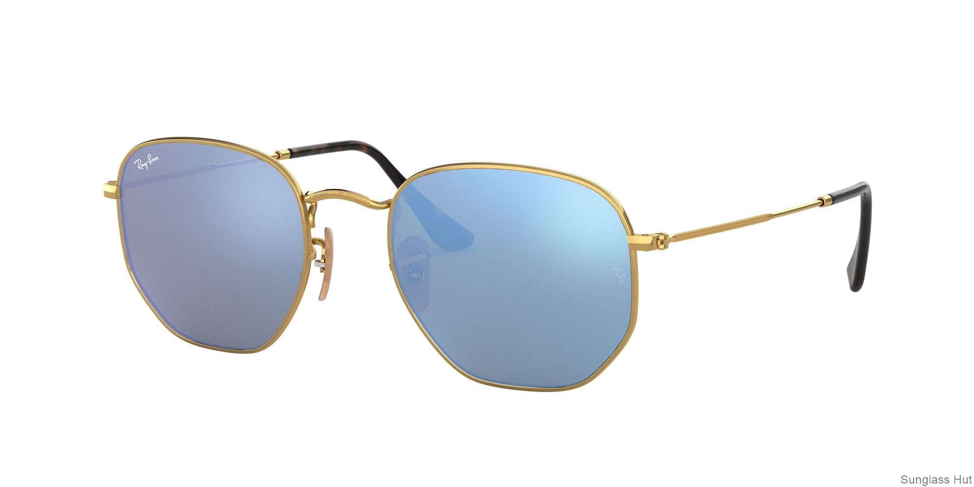 RB3548N Gold/Light Blue Gradient Flash STD