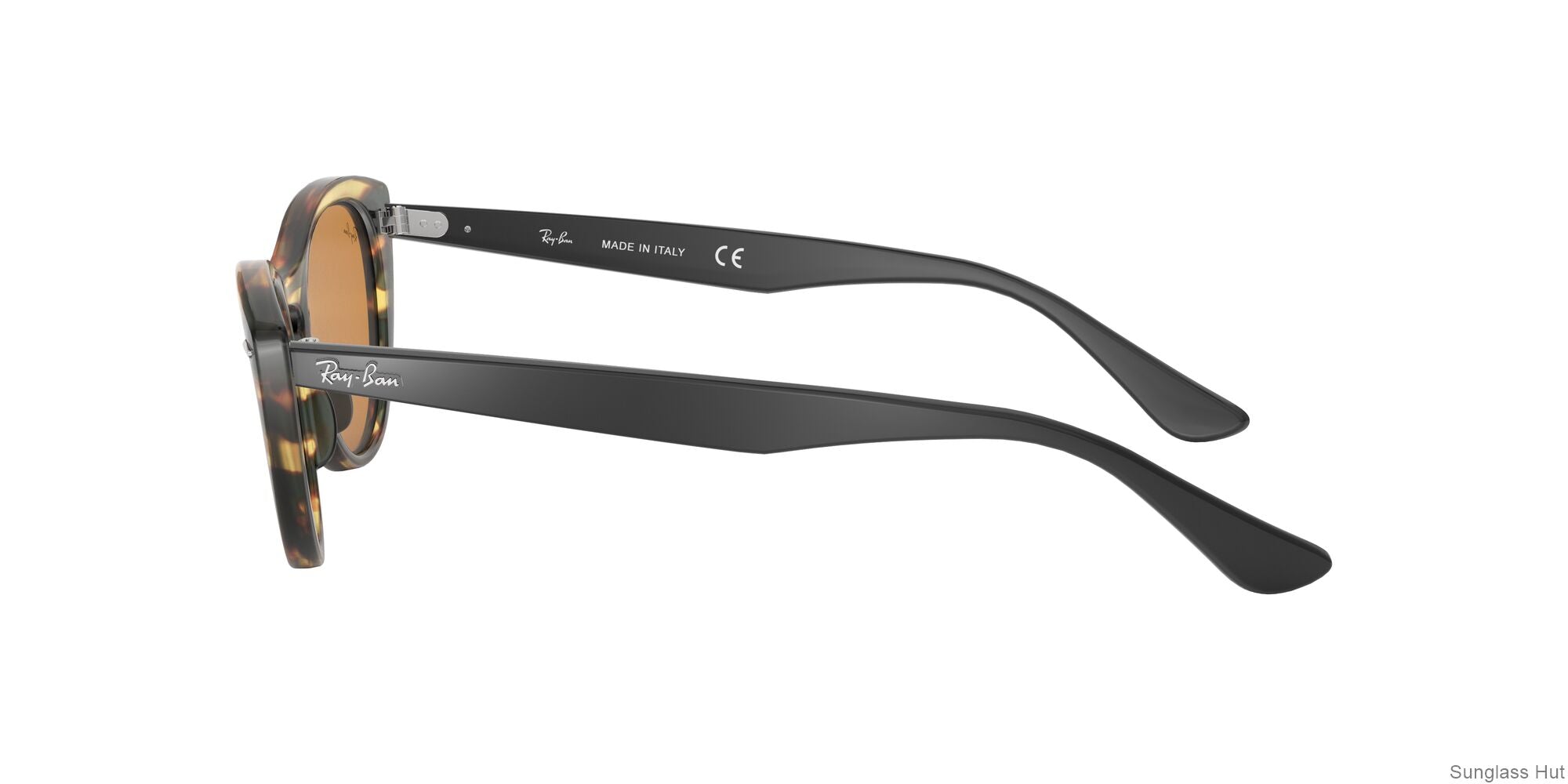RB4314N Ray-Ban Black/Yellow Mirror Gold STD