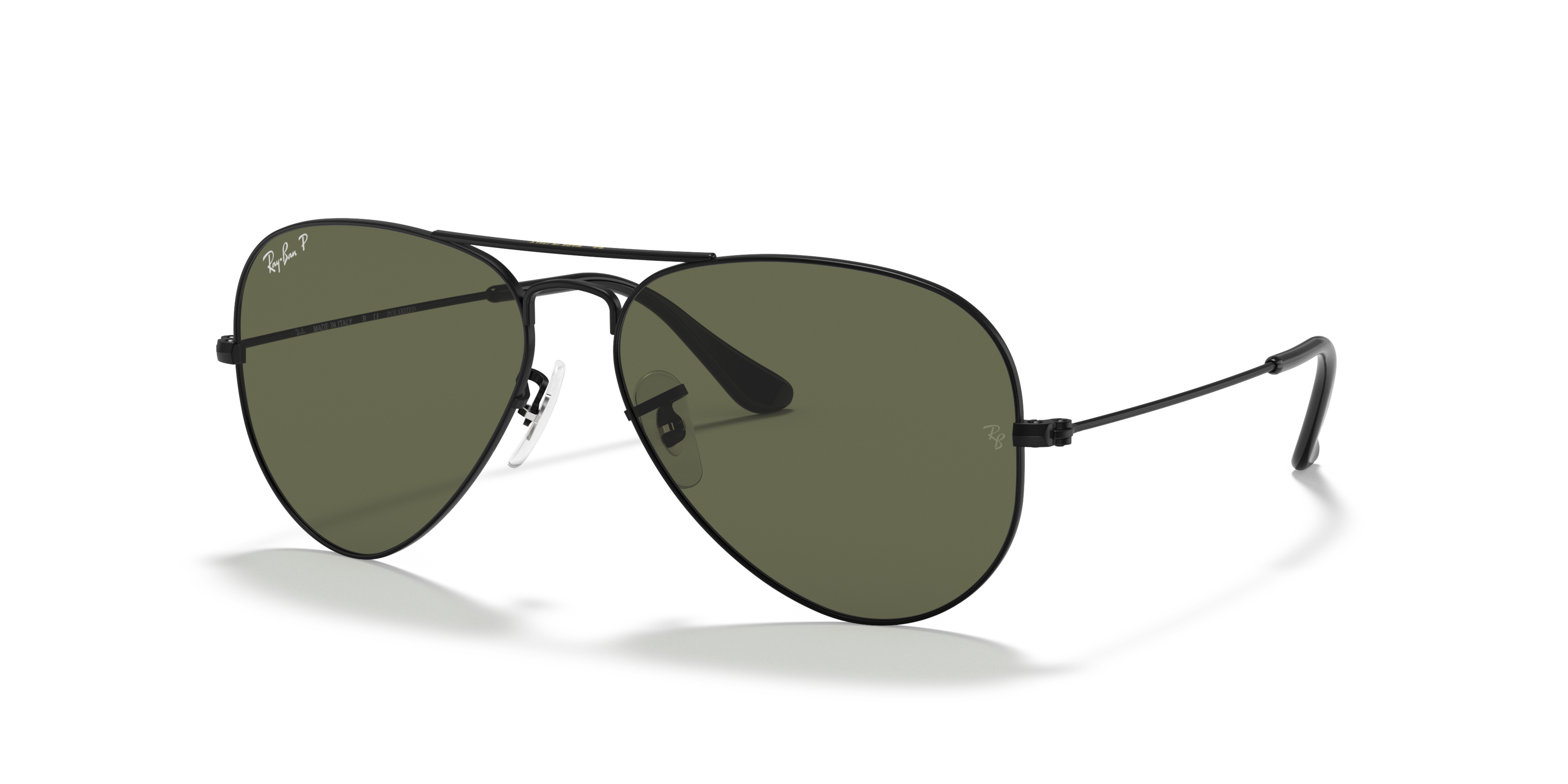 RB3025 Black/Polarized Green Classic G-15/Polarized STD