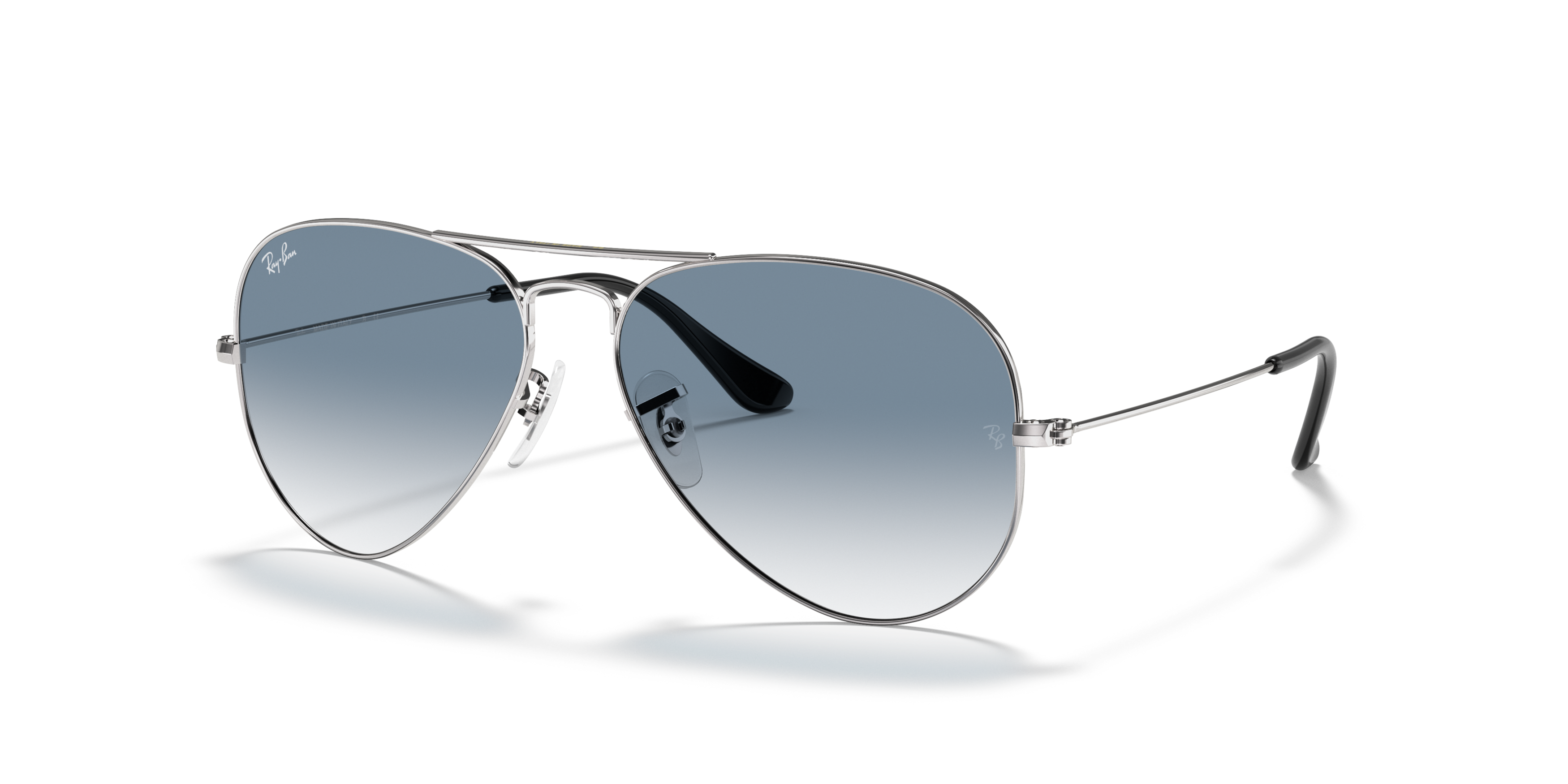 RB3025 Silver/Blue L