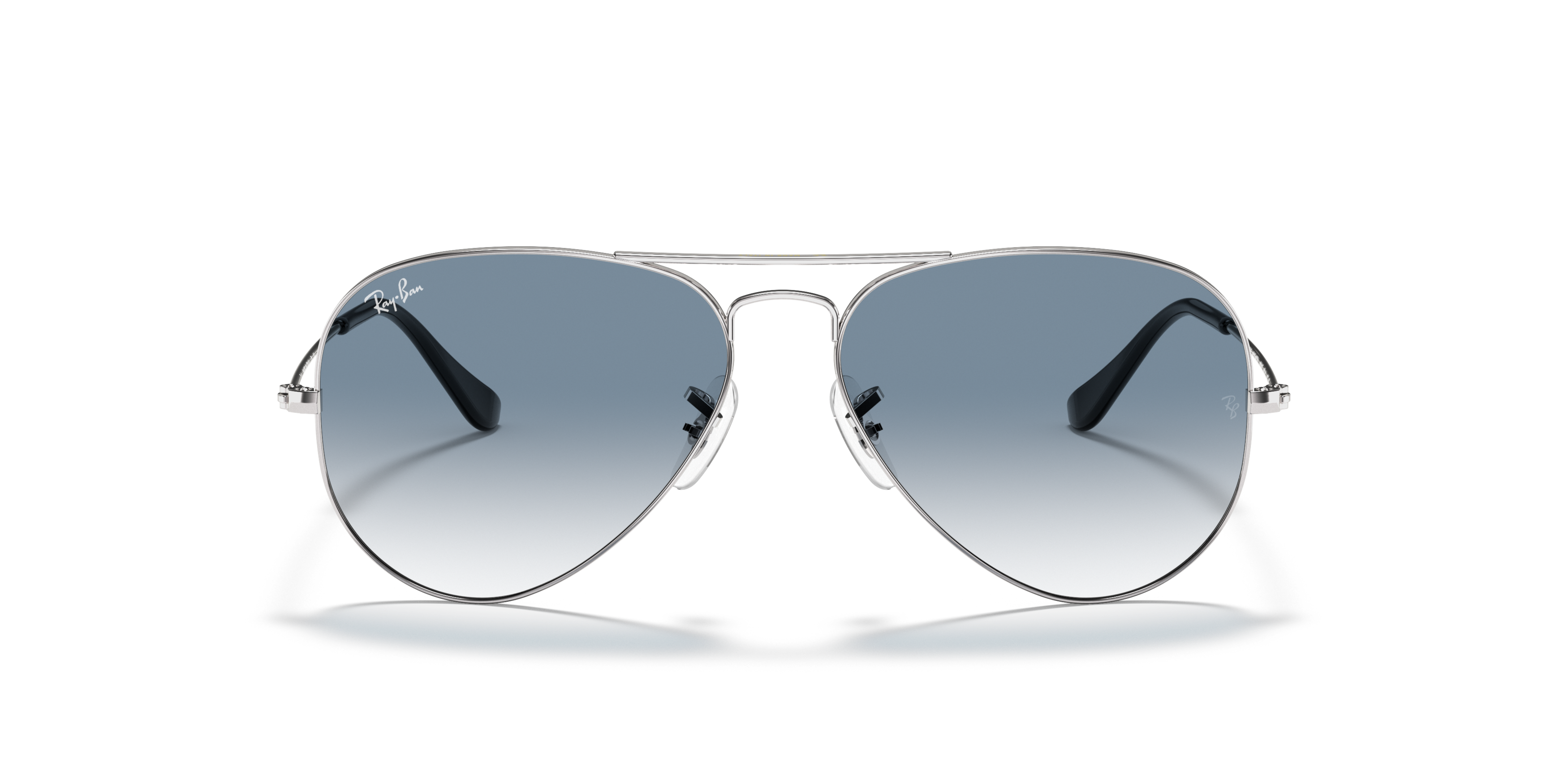 RB3025 Silver/Blue L