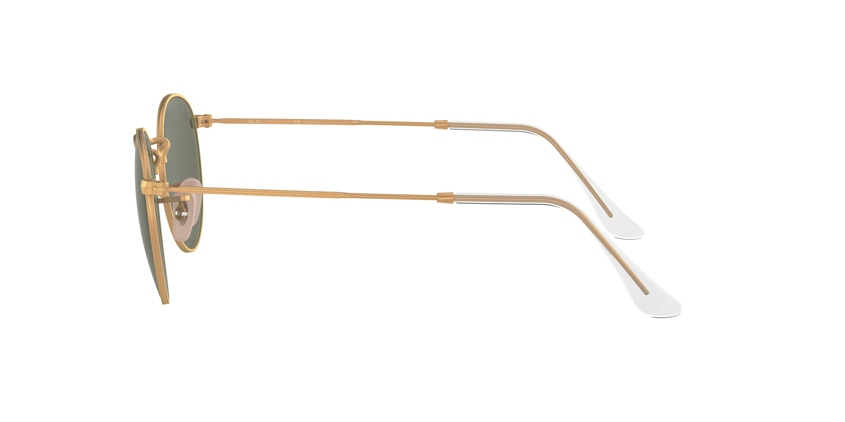RB3447 Ray-Ban ROUND METAL Gold/Green S