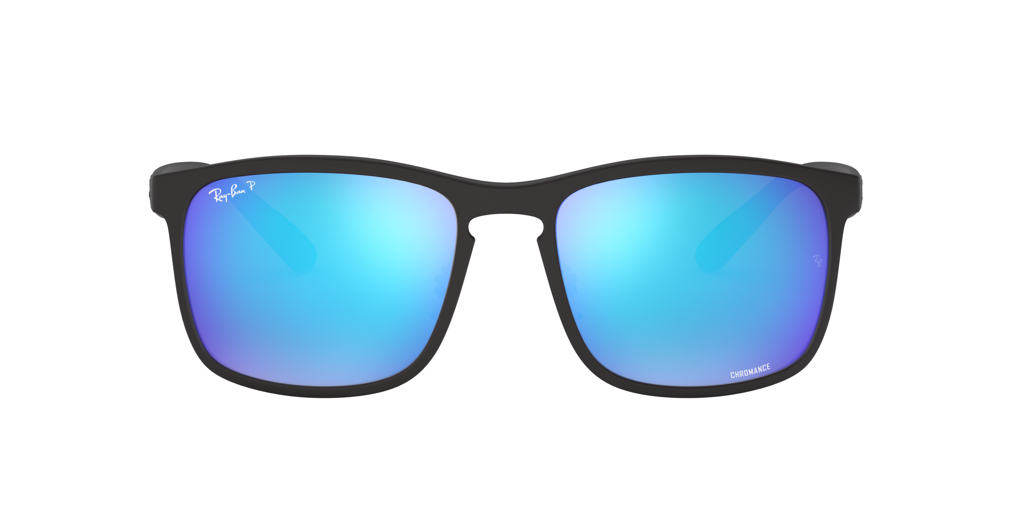 RB4264 Black/Blue Mirror Chromance Polarized STD