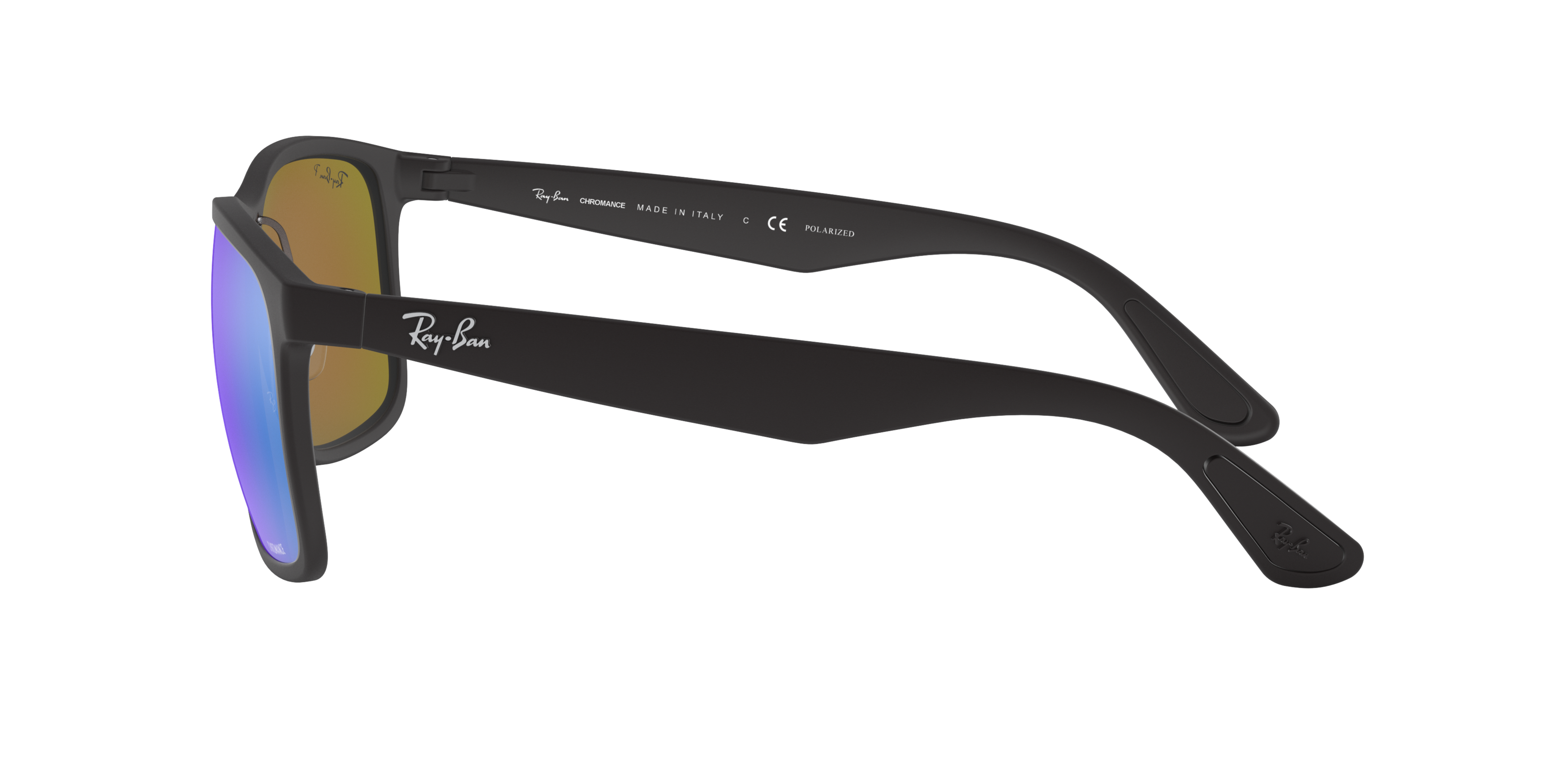 RB4264 Black/Blue Mirror Chromance Polarized STD