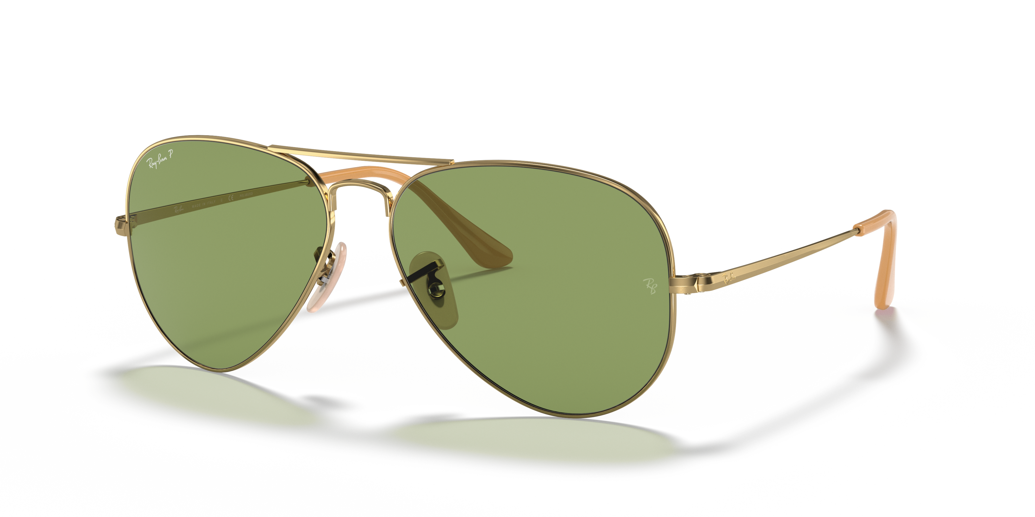 RB3689 Gold/Polarized Green Classic G-15/Polarized STD