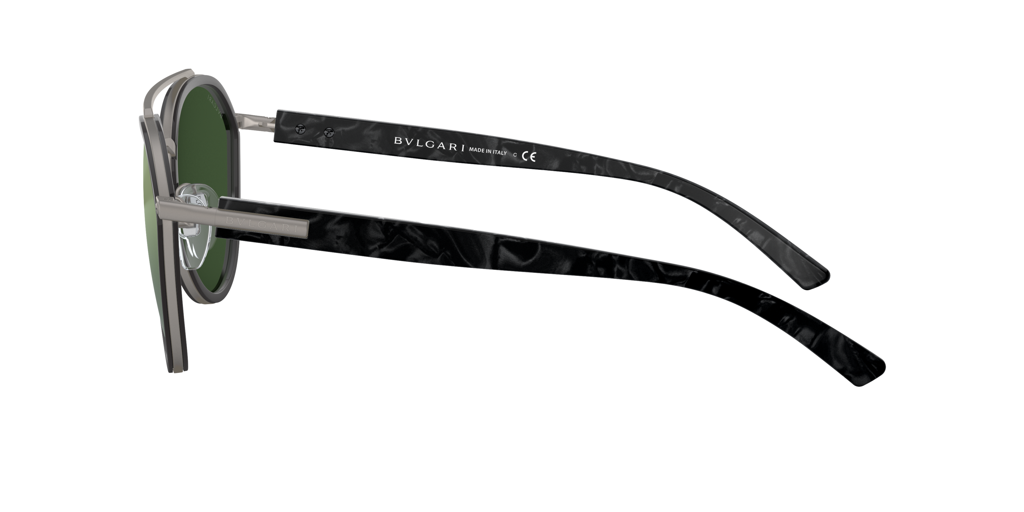 BV5051 Black/Green Mirror Silver Matte