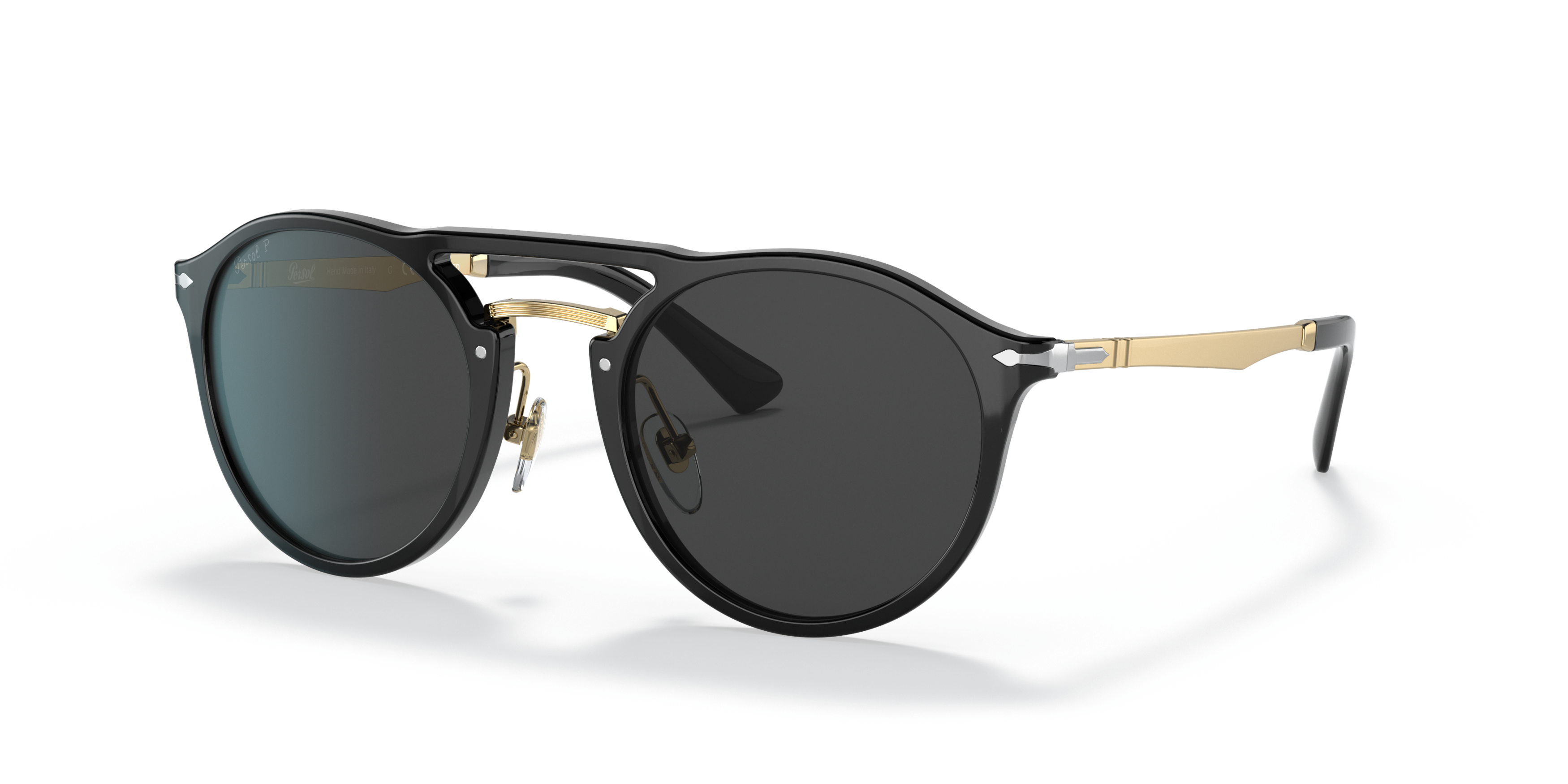 PO3264S Gold/Polarized Dark Black/Polarized Standard