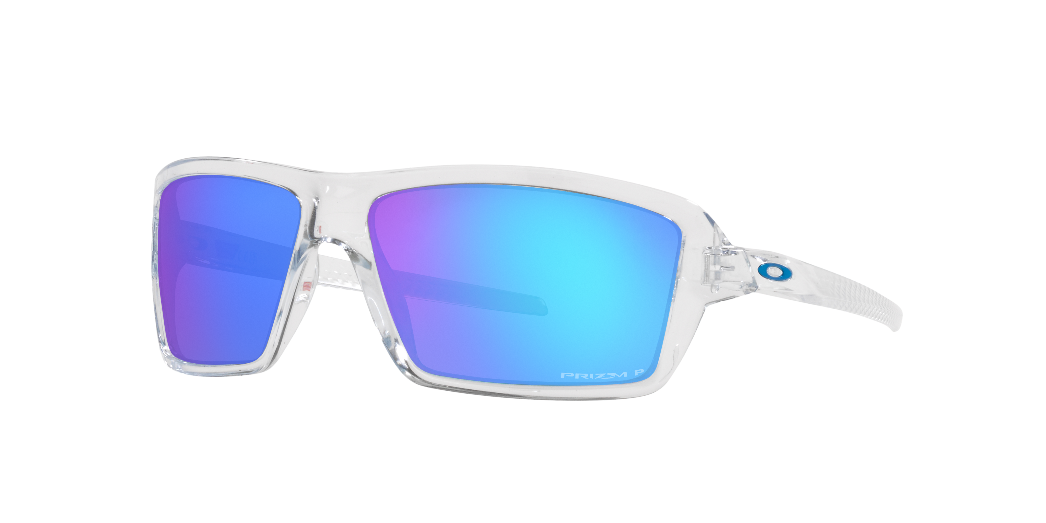 OO9129 Transparent/Prizm Sapphire Polarized