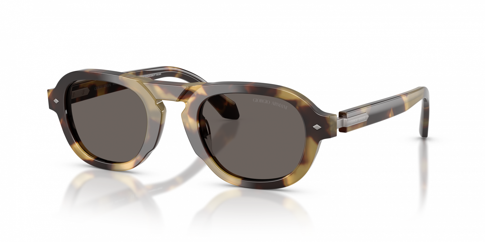 AR8244 Giorgio Armani Brown Yellow/Dark Grey 49