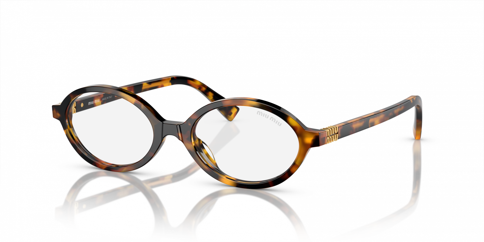 MU 04ZS Miu Miu Honey Havana/Transparent 50