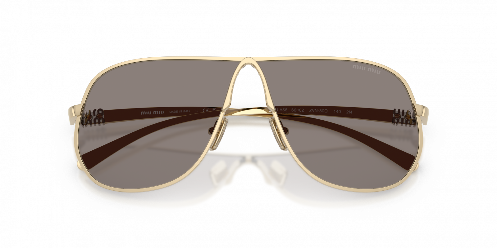 MU A56S Miu Miu Pale Gold/Dark Grey