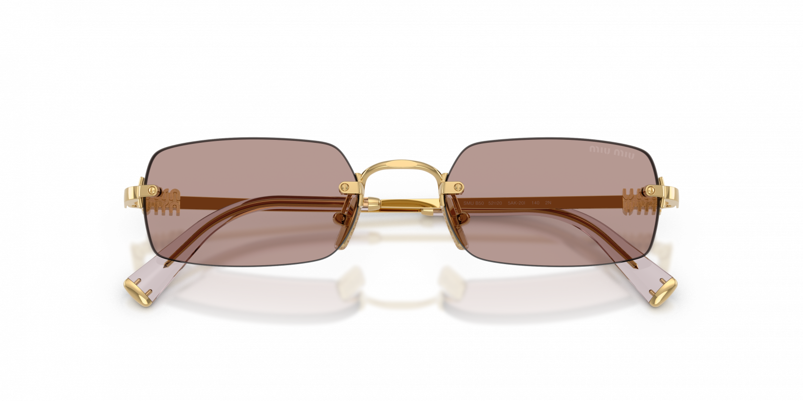 MU B50S Miu Miu Gold/Light Purple Brown