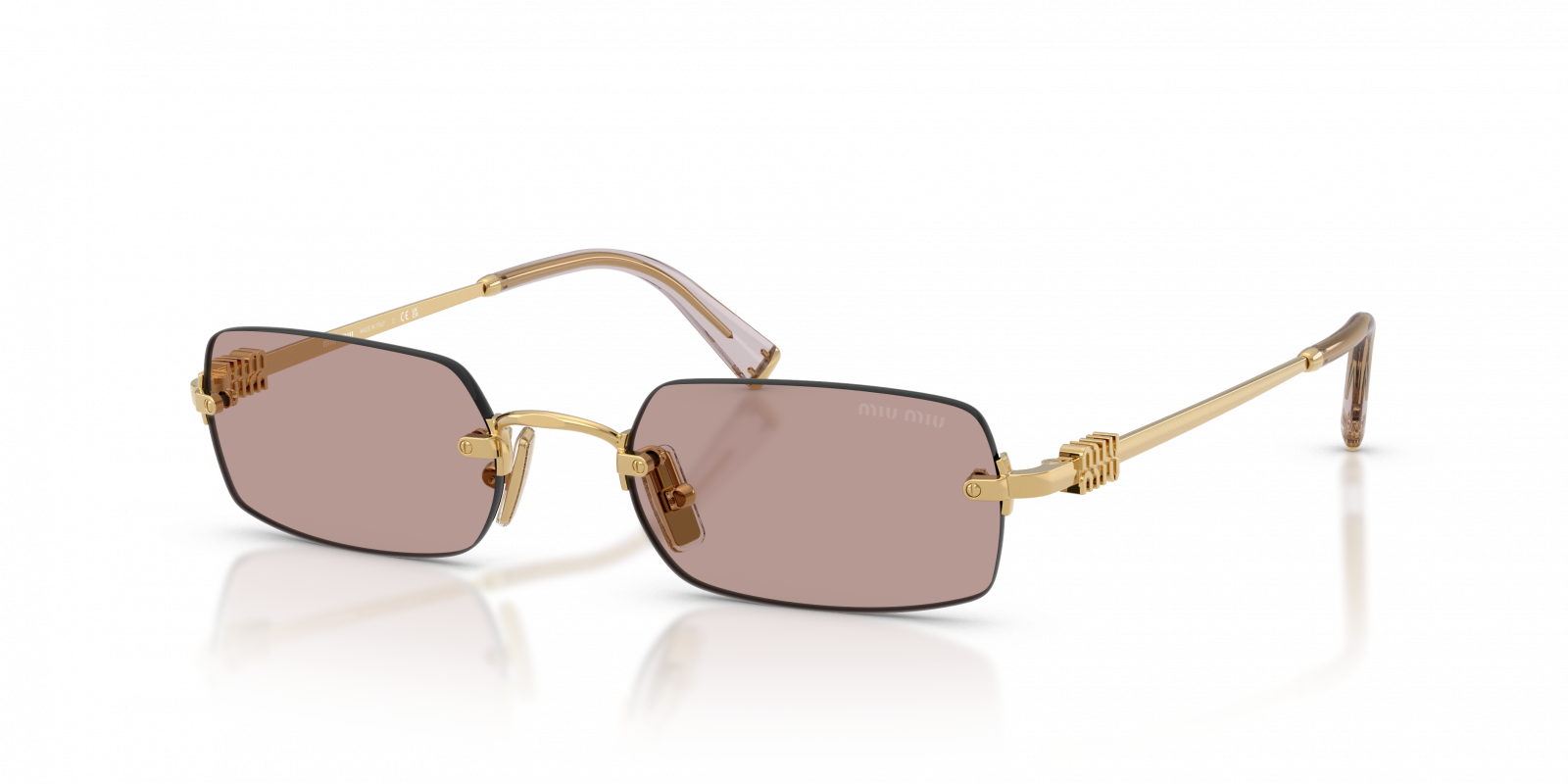 MU B50S Miu Miu Gold/Light Purple Brown