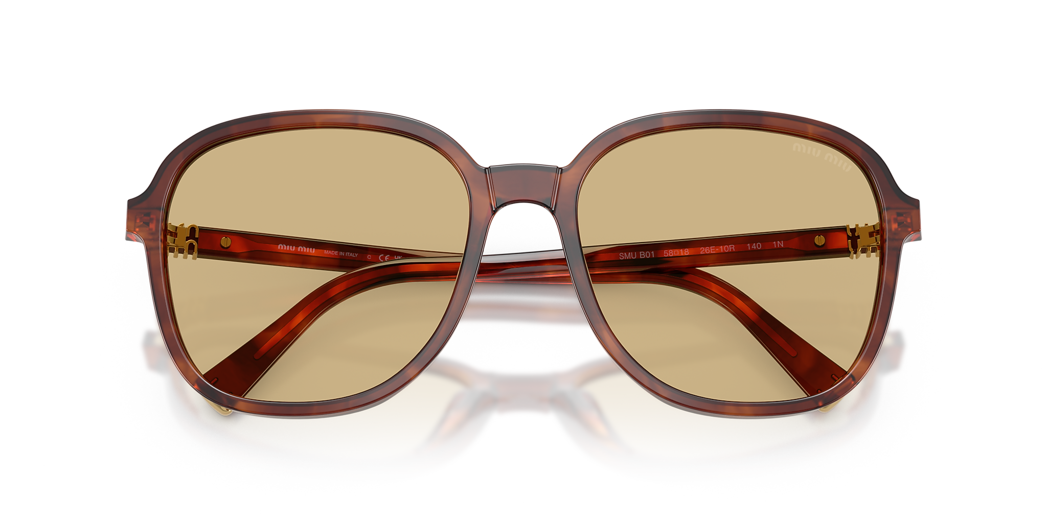 MU B01S Miu Miu Brown/Yellow L