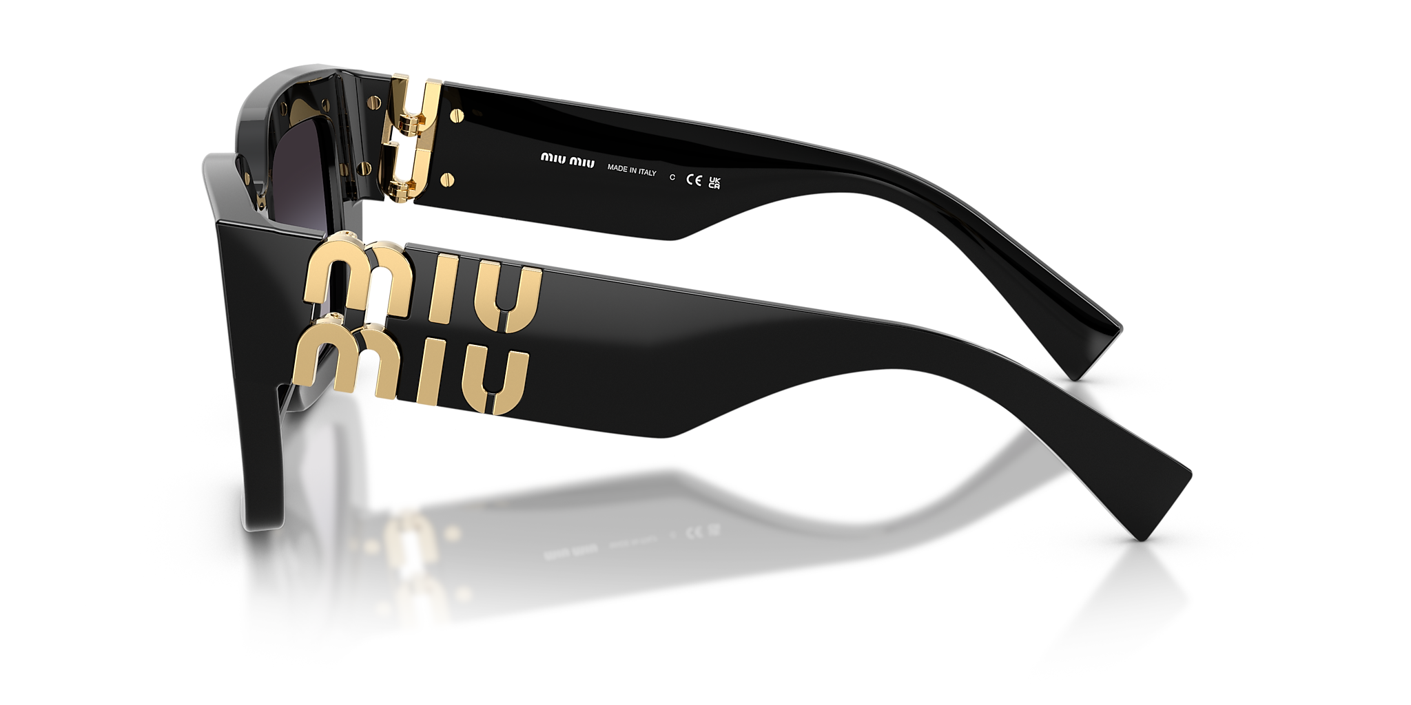 MU B05S Miu Miu Black/Gradient Grey XL