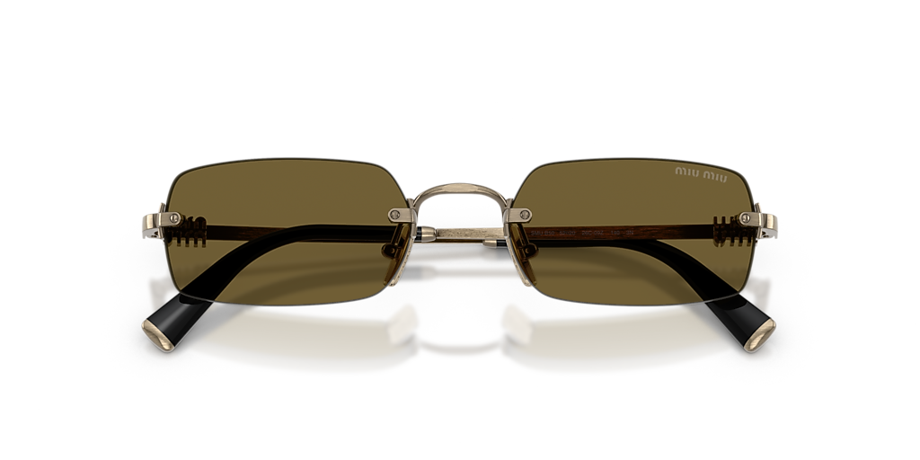 MU B50S Miu Miu Old Gold/Dark Brown L