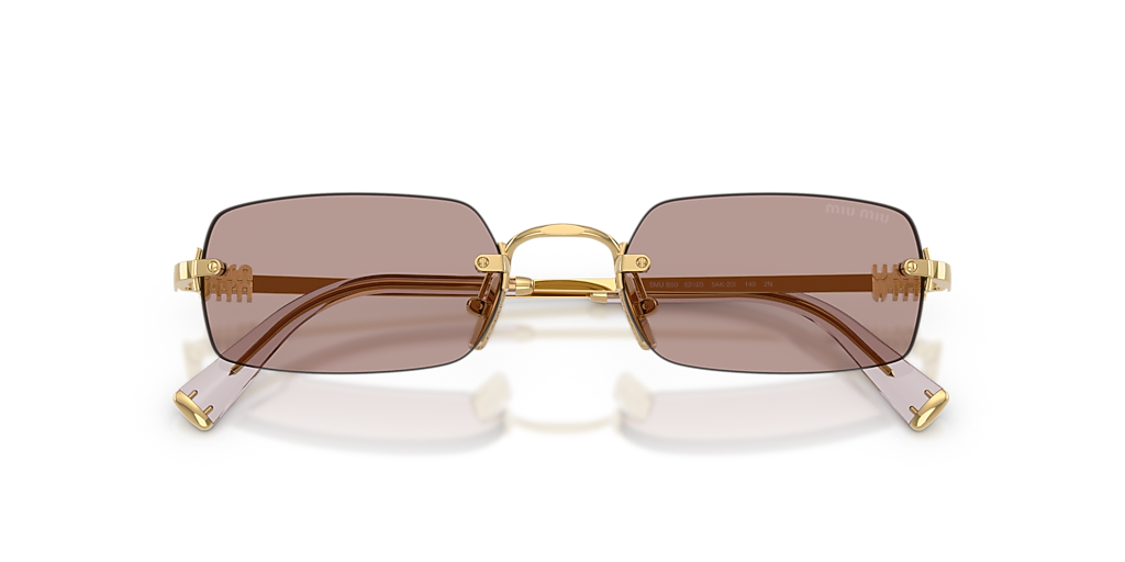 MU B50S Miu Miu Gold/Light Purple Brown