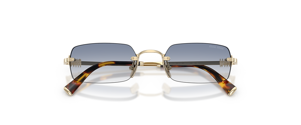 MU B50S Miu Miu Pale Gold/Blue S