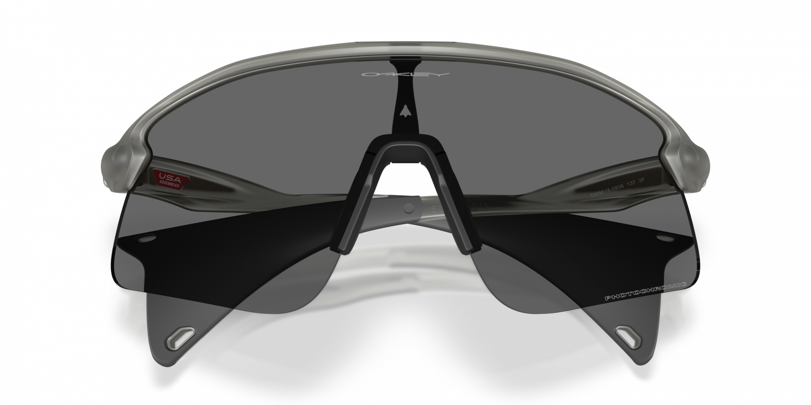 OO9518 Oakley Matte Grey/Black-Clear