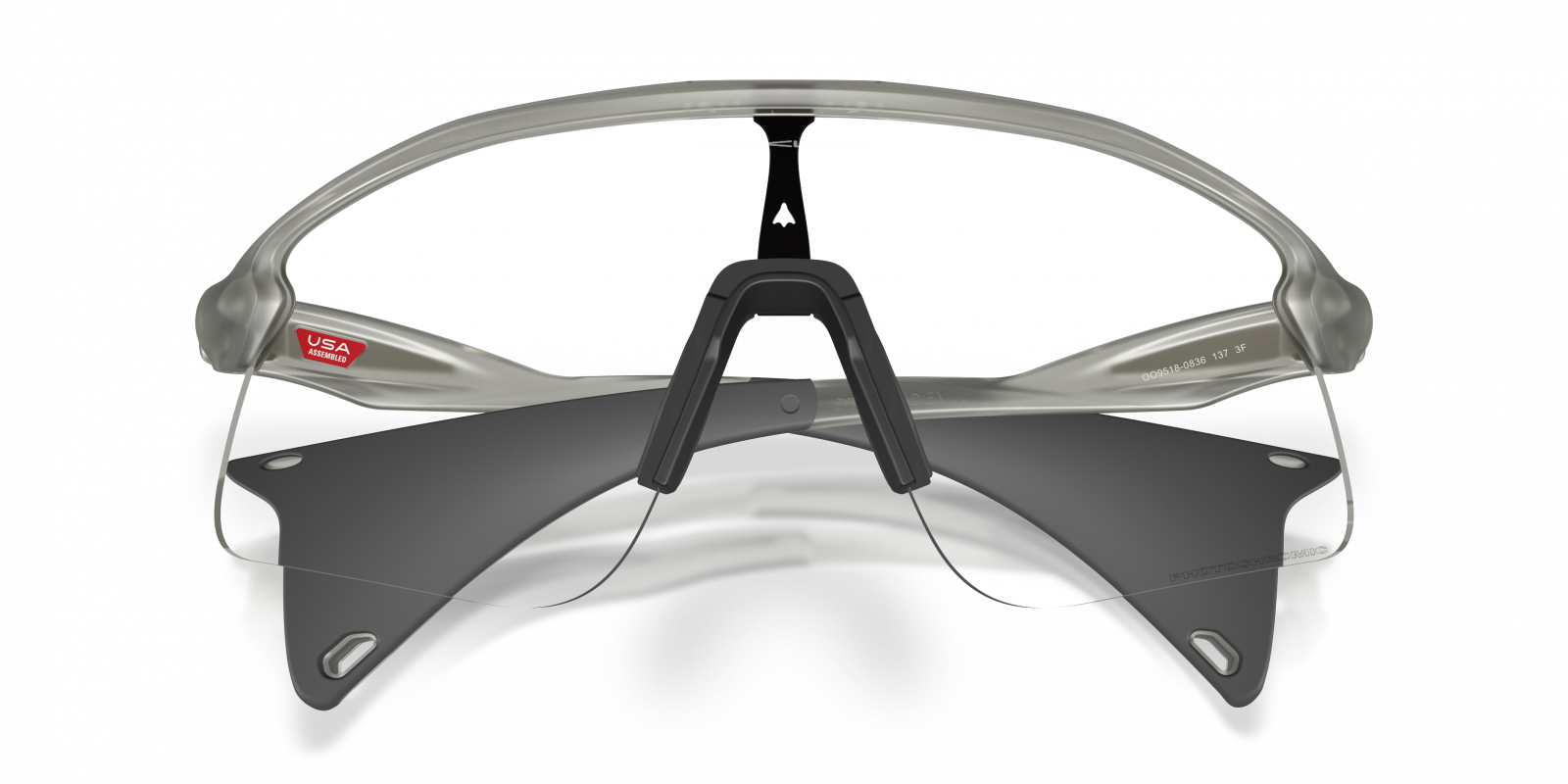 OO9518 Oakley Matte Grey/Black-Clear