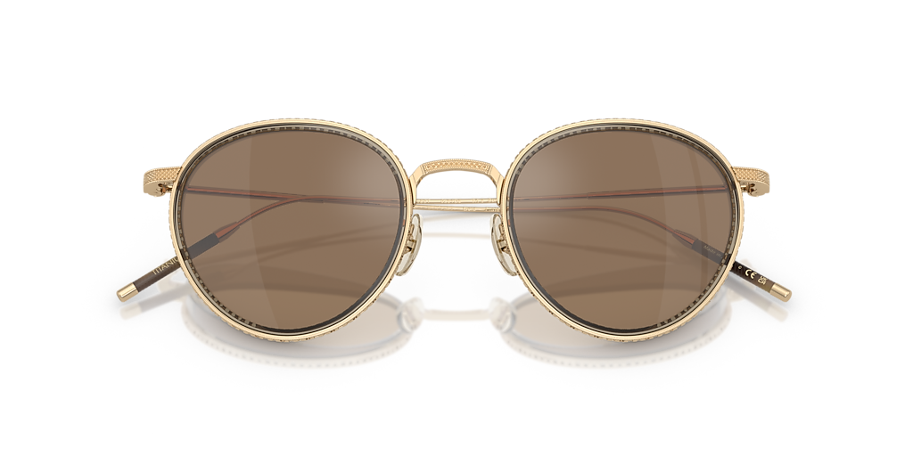 OV1318ST TK-8 Sun Gold Plated Oliver Peoples Gold/Brown M